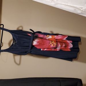 Lane Bryant Dress Navy Floral